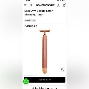 BNIB COMPLEX CULTURE SONIC T-BAR FACIAL MASSAGER